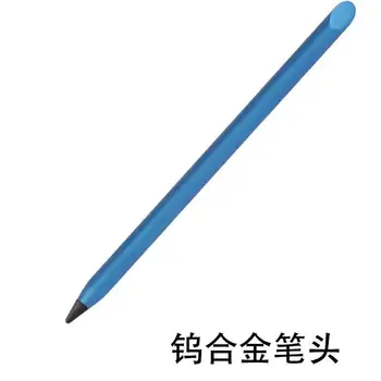 Канцелярские принадлежности, эстетические школьные принадлежности, металлический вечный карандаш, однотонный бесконечный карандаш для рисования