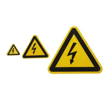 Наклейка с предупреждением об опасности поражения электрическим током OFBK Защитные этикетки высокого напряжения Водонепроницаемые