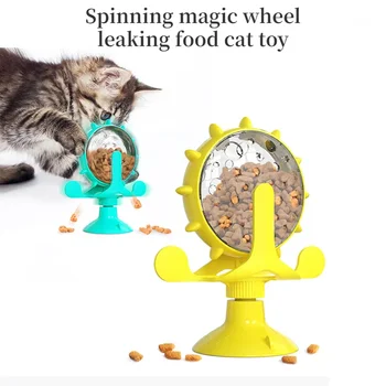 Интерактивный медленно протекающий корм для домашних животных, игрушки-шарики для дрессировки кошек и собак, колесо для товаров для домашних животных
