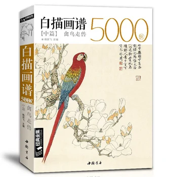 5000 китайских линейных рисунков Коллекция II Книжка-раскраска 