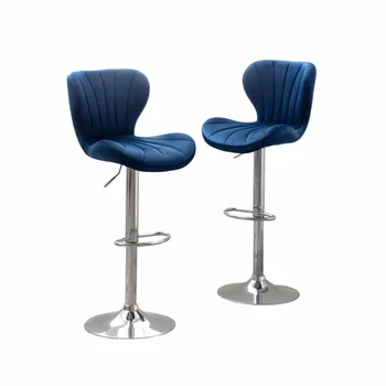 Регулируемый поворотный барный стул Roundhill Furniture Ellston - Набор из 2 барных стульев, Барная мебель, Коммерческая мебель