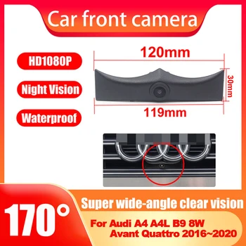 Автомобильная Камера Переднего Обзора Для Audi A4 A4L B9 8W Avant Quattro 2016 2017 2018 2019 2020 AHD HD Камера с Логотипом Парковки Ночного Видения