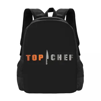 Логотип Top Chef, простой стильный школьный рюкзак для студентов, водонепроницаемый повседневный рюкзак большой емкости, рюкзак для ноутбука