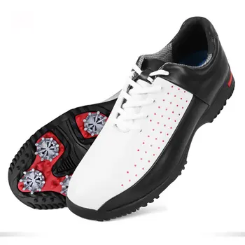 Кроссовки ПГМ мужчин открытый кроссовки для гольфа из микрофибры материал водонепроницаемый анти-Slip дышащие кроссовки