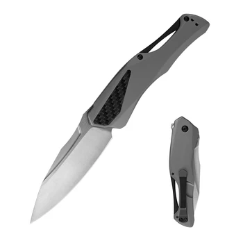 Новый складной нож KS 5500 D2 с лезвием из нержавеющей стали + ручка из углеродного волокна для кемпинга на открытом воздухе Многофункциональный Нож для фруктов EDC Охотничий инструмент