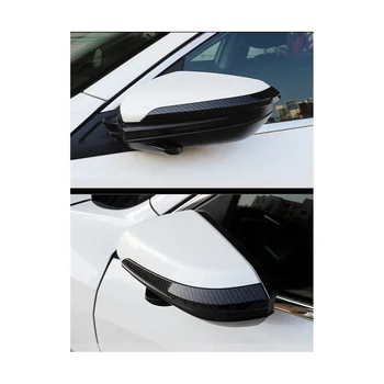 Автомобильная накладка на боковое зеркало заднего вида из углеродного волокна, наклейки на наружное зеркало для Honda Civic 10-го поколения 2016-2020