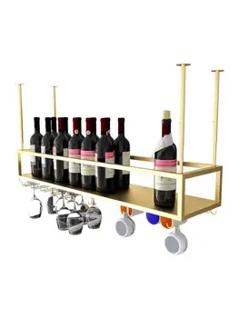 Простая подвесная стойка для бокалов для красного вина, перевернутая Домашняя стойка для красного вина, Современная барная стойка для настольного вина, Легкий роскошный Подвесной бокал для вина