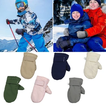 Прекрасные зимние перчатки для младенцев, утепленные зимние перчатки с флисовой подкладкой, прочные