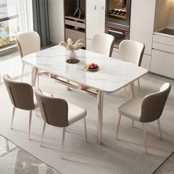 Шиферные современные обеденные столы, выдвижные обеденные столы в скандинавском стиле для гостиной, Складные обеденные столы для кухни, Роскошная мебель для дома Esstisch SR50DT