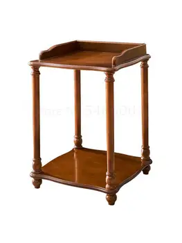 Маленький журнальный столик из американского массива дерева, угловой столик, телефонный столик, простой мини-квадратный угловой столик с диспенсером для воды