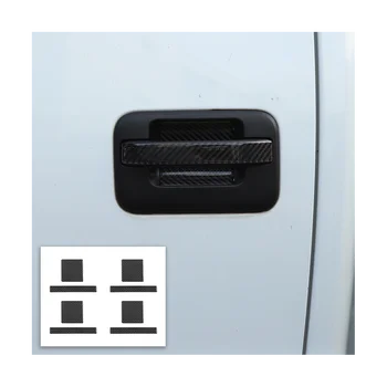Внешняя дверная ручка автомобиля, Отделка крышки чаши, Наклейки, украшения для Ford F150 2009-2014 Аксессуары из мягкого углеродного волокна