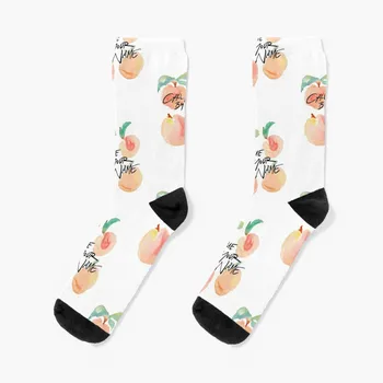 Зови меня по имени? Носки Peaches носки для мужчин Женские носки МУЖСКИЕ МОДНЫЕ гольфы