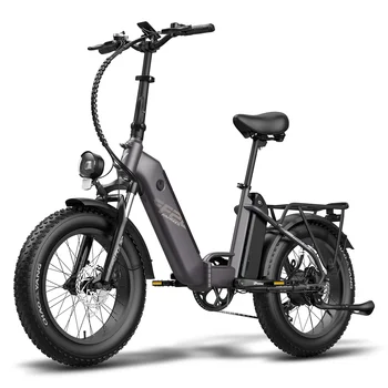 Fafrees FF20 Polar Складной Электрический велосипед 20* 4,0 дюймов с Толстыми шинами Ebike для взрослых 500 Вт 10,4 Ач Аккумулятор 7 Скоростей E-MTB Дальность действия 70 км