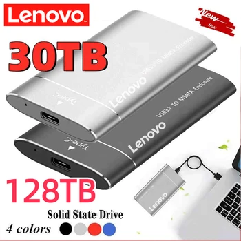Внешний жесткий диск Lenovo USB 3.1 Type-C 500 ГБ Портативный Съемный SSD 16T 10T 8T Расширение Высокоскоростных Устройств хранения данных на жестких дисках