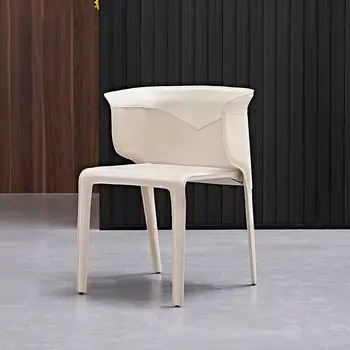 Дизайн обеденного стула с белым акцентом, Nordic Lounge, Кресло-туалетный столик для гостиной, сад для взрослых, Sillas Nordicas, украшение сада