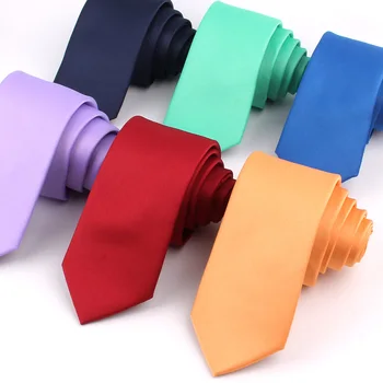 Новые однотонные галстуки для мужчин и женщин, повседневные костюмы с узким галстуком, тонкий галстук для свадьбы, деловой галстук для жениха, подарки Gravata