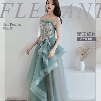 Женские Макси Длинные платья Hong Hu 2023 Новое Элегантное Вечернее платье для выпускного вечера для женщин