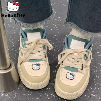 Sanrio Hello Kitty/ Роскошная Женская Обувь Y2k, Повседневные Кроссовки, Женская Обувь, Модный Корейский Стиль Harajuku, Универсальная Обувь На платформе