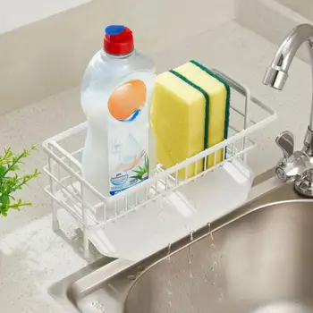 Можно мыть в посудомоечной машине, Эффективная организация кухни, Устойчивая к коррозии губка из нержавеющей стали, подставка для слива, Корзина для хранения раковины
