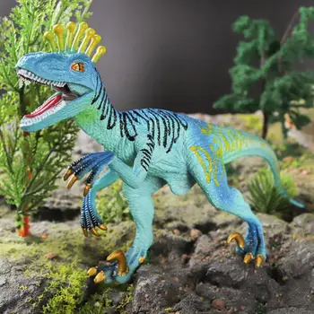Настольное украшение, модель динозавра, обучающая игрушка-динозавр, реалистичная модель триасового эораптора из ПВХ, Миниатюрная фигурка для детей