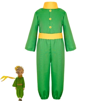 Аниме Мультфильм Le Petit Prince Косплей Костюм Детский зеленый костюм на Хэллоуин Рождественская вечеринка Костюм для мальчиков