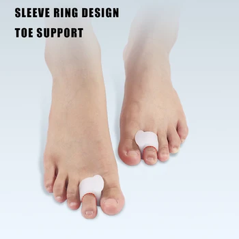 4 пары разделителей пальцев ног из мягкого силикона для облегчения боли в большом пальце ноги при вальгусной деформации стопы Средства по уходу за ногами