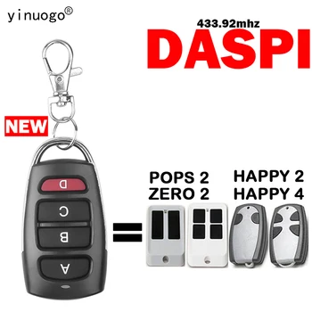 DASPI HAPPY 2 HAPPY 4 POPS ZERO 2 Пульт Дистанционного Управления Открыванием Гаражных ворот 4 Кнопки 433,92 МГц Фиксированный Код DASPI Remote Control Clone