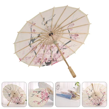 Красочный цветочный зонтик, Восточные украшения, Классический реквизит для фотосъемки, Маленькие Красивые женские зонтики из дерева.