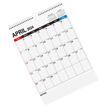 Настенный календарь Школьная Подвесная катушка Офисные настенные календари для планирования бумажной стены дома на 2024-2025 годы