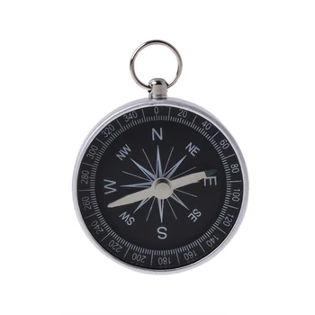Портативный компас с кнопкой на ремешке для часов для выживания на открытом воздухе Мини Карманный компас