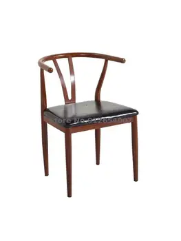 Железная Y-образная спинка стула Taishi chair Китайские ресторанные столы и стулья бытовые скандинавские простые кольцевые стулья имитация твердого