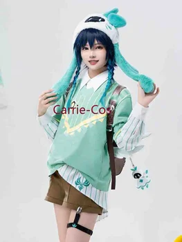 Осенняя одежда для косплея Carrie-Cos God's Holiday Venti для повседневной носки Genshin Impact Game Venti для косплея